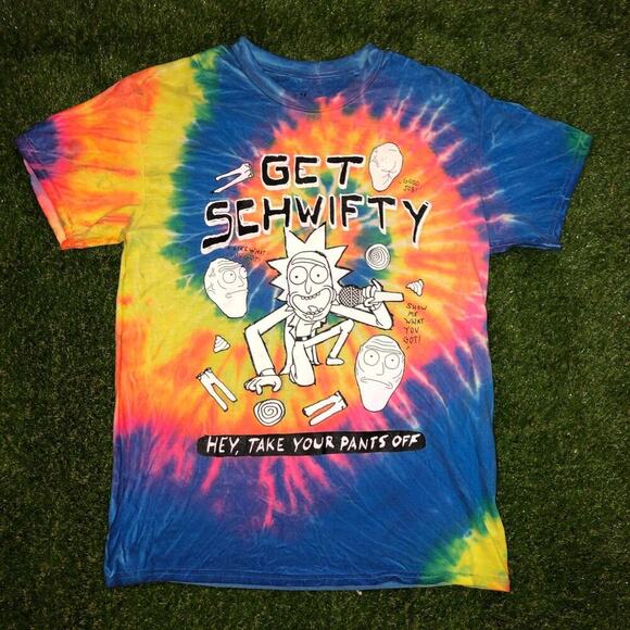 Adult Swim ‘Get Schwifty' Rick & Morty Graphic Tee - Picture 1 of 4